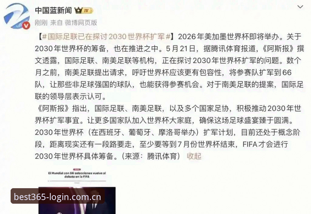 2030世界杯扩军至66队最新动态，中国男足有望搭上“足球盛宴”快车